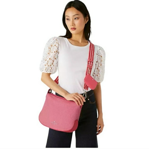 MWT 💖 KATE SPADE ♠️ NEW YORK ROSIE LARGE CROSSBODY PINK PEPPE - Picture 2 of 12